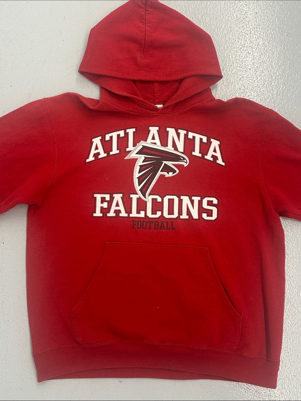 NFL Atlanta Falcons Red Hoodie with Team Logo